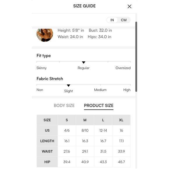 CUPSHE Brown Front Button Pocket Mini Skirt NWT Sz - L - Picture 6 of 7